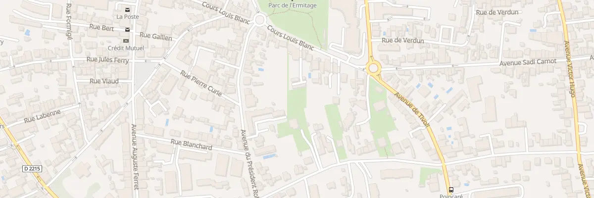 Plan du 62 Rue Raymond Poincaré au Bouscat