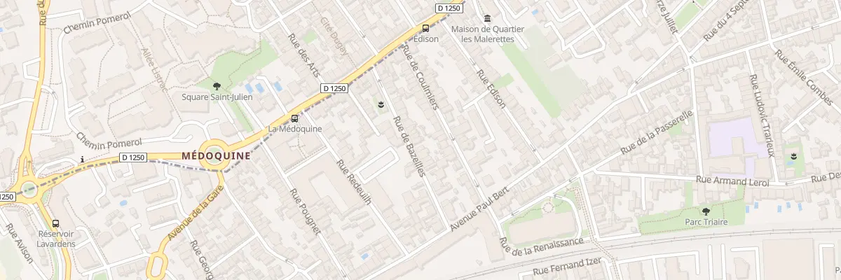 Plan du 30 Rue de Bazeilles à Talence
