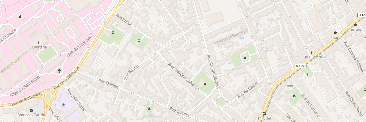 Plan du 47 Rue Thérésia Cabarrus à Bordeaux