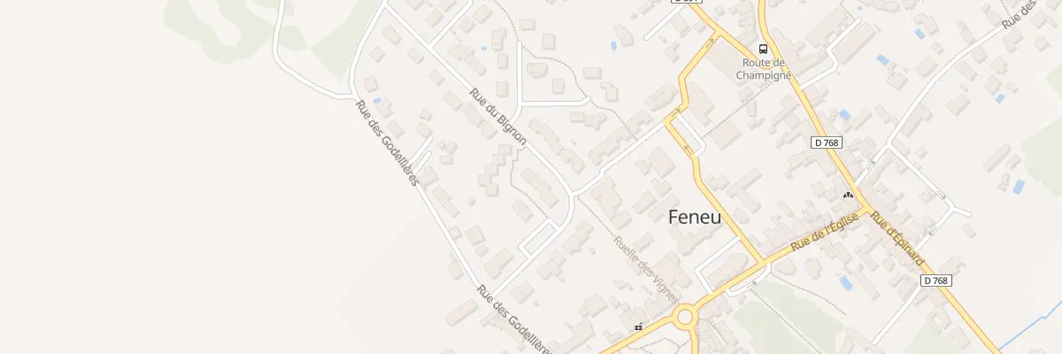 Plan du 21 Rue du Bignon à Feneu