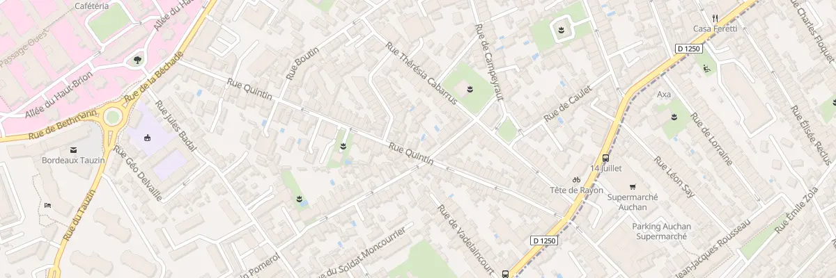Plan du 63 Rue Quintin à Bordeaux