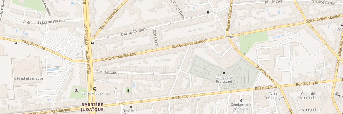 Plan du 186 Rue Georges Mandel à Bordeaux