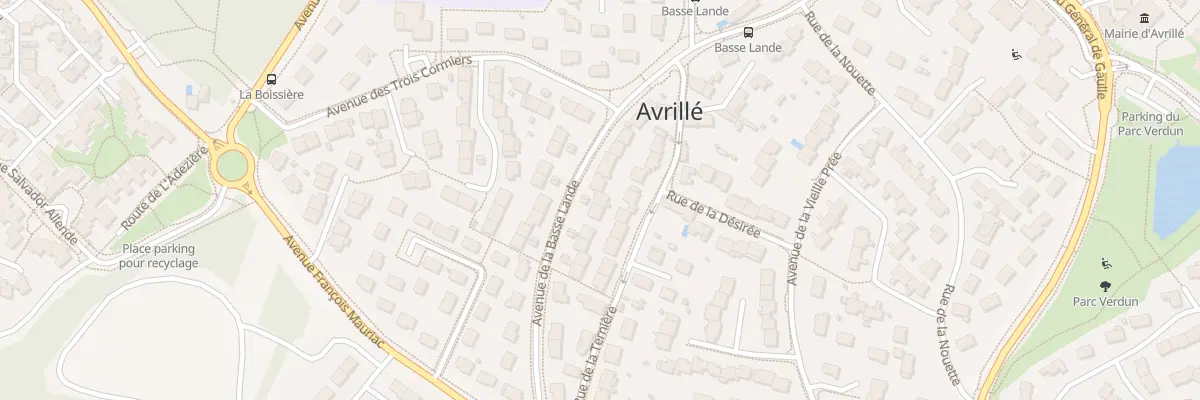 Plan du 9 Av de la Basse Lande à Avrillé
