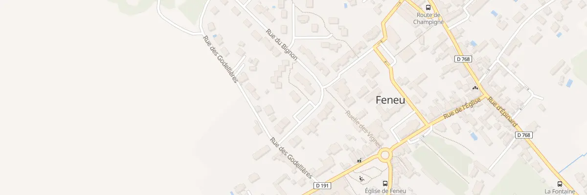 Plan du 47 Rue du Bignon à Feneu