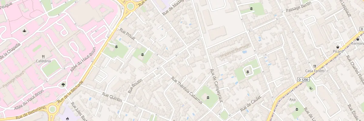 Plan du 49 Rue Boutin à Bordeaux