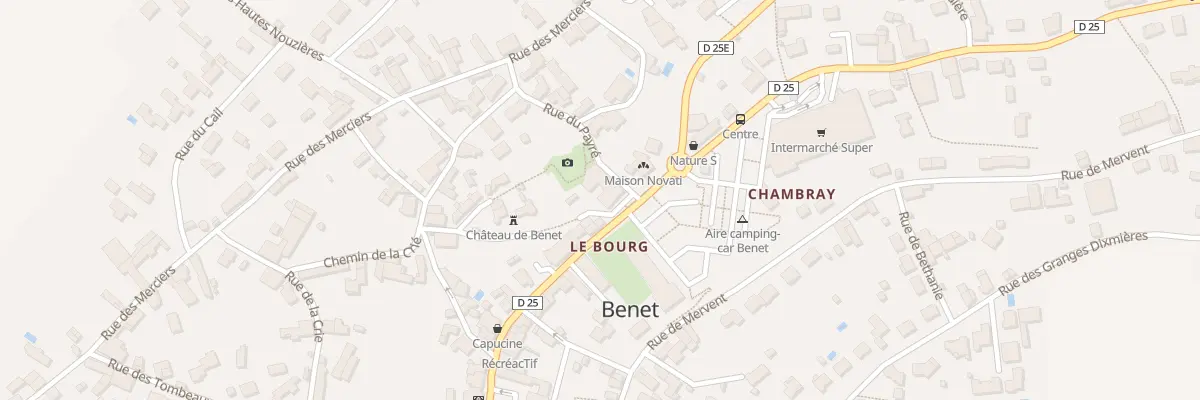 Plan du 1 Rue de la combe à Benet