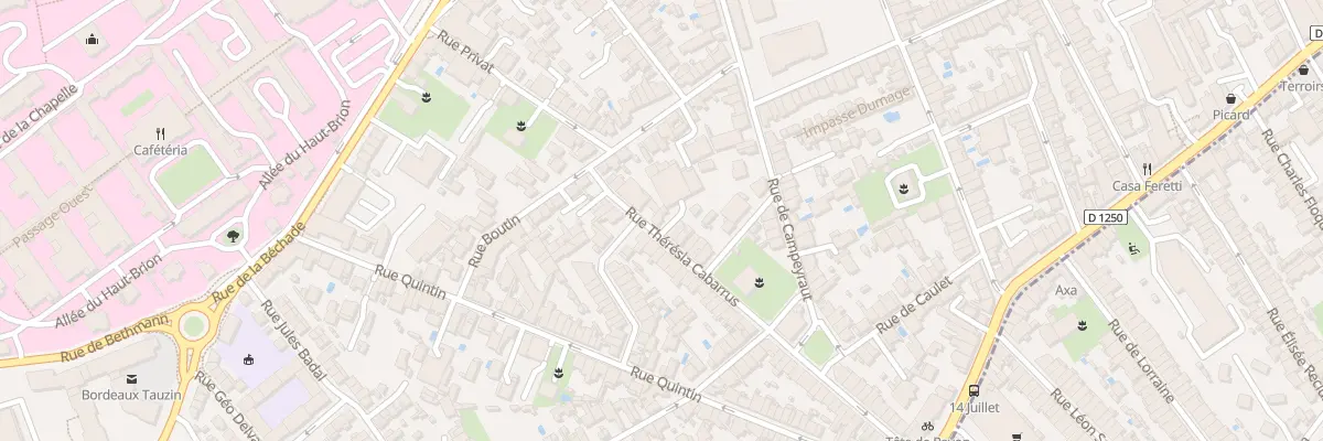 Plan du 49 Rue Thérésia Cabarrus à Bordeaux