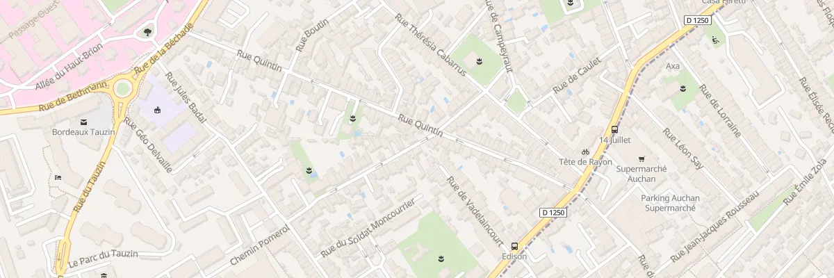 Plan du 50 Rue Quintin à Bordeaux