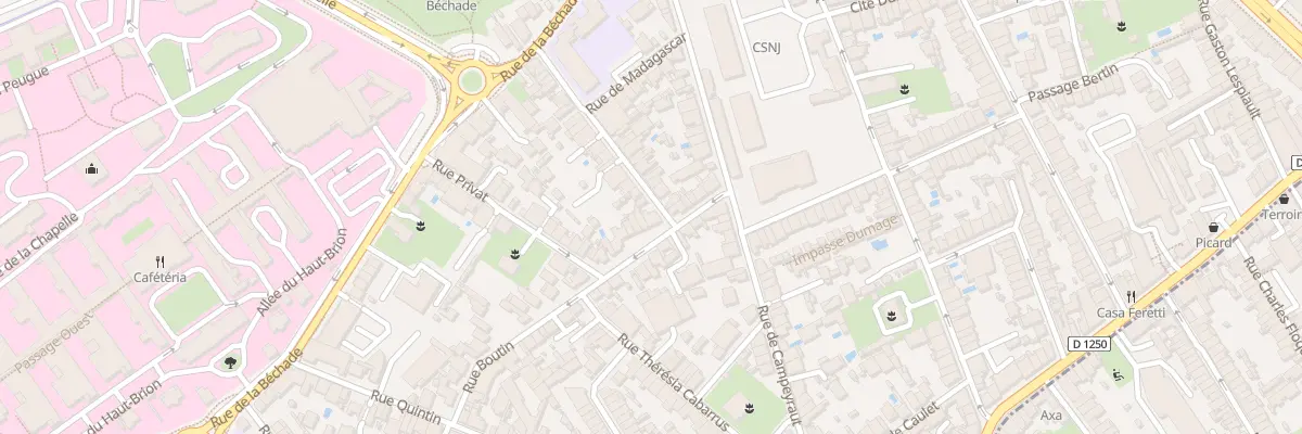 Plan du 52 Rue Boutin à Bordeaux