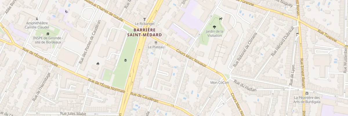 Plan du 78 Crs Marc Nouaux à Bordeaux