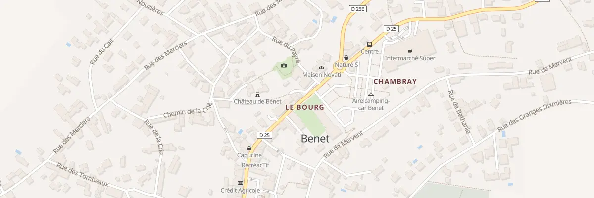 Plan du 3 Rue de la combe à Benet