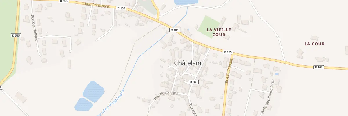 Plan du 4 Rue de la poste à Châtelain