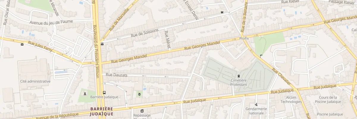 Plan du 190 Rue Georges Mandel à Bordeaux