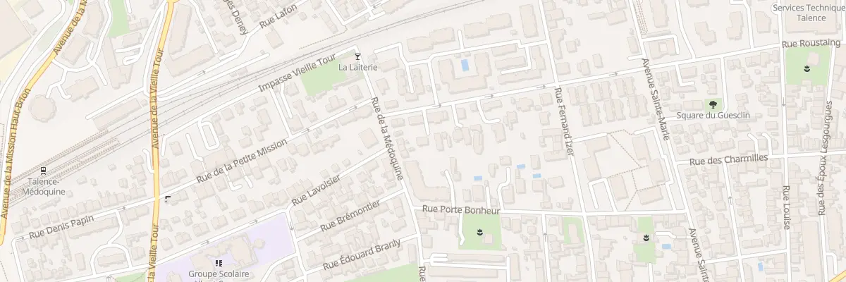Plan du 170B Rue Roustaing à Talence