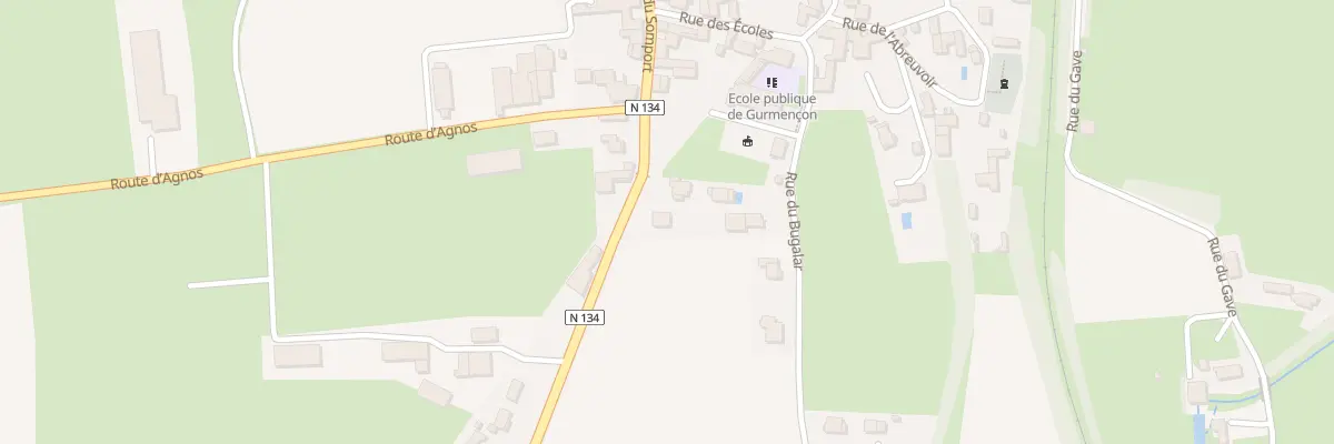 Plan du 25 Rte du Somport à Gurmençon