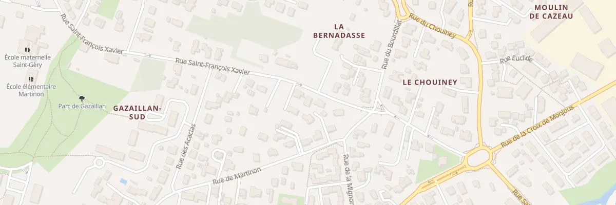 Plan du 97 Rue Saint-François Xavier à Gradignan