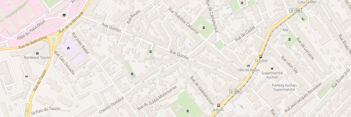 Plan du 52 Rue Quintin à Bordeaux