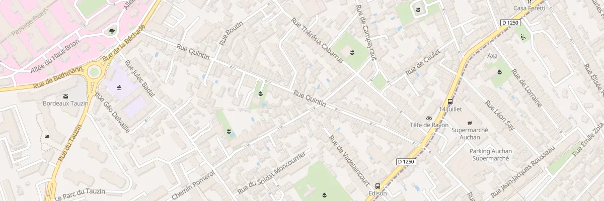 Plan du 54 Rue Quintin à Bordeaux