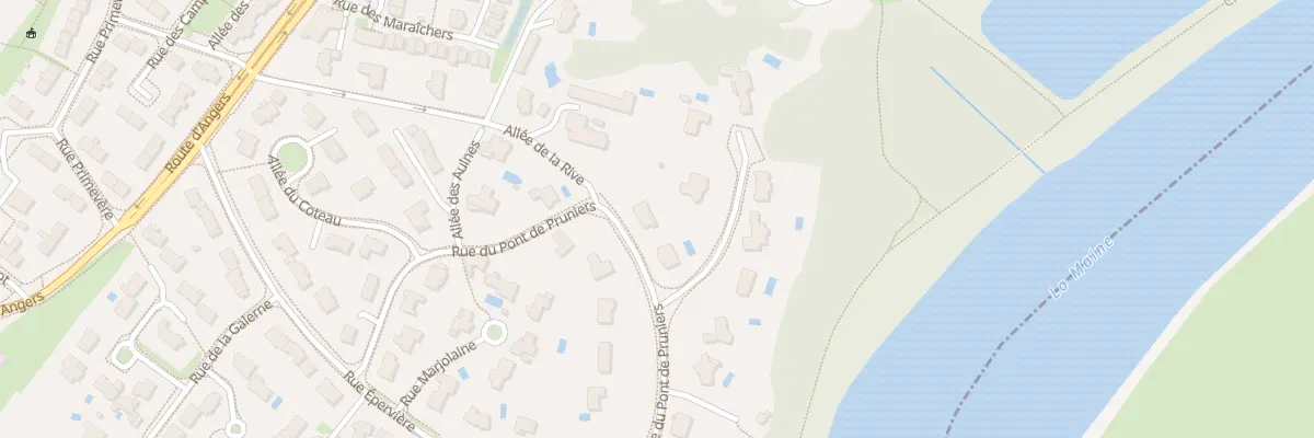 Plan du 28 Rue du Pont de Pruniers à Bouchemaine