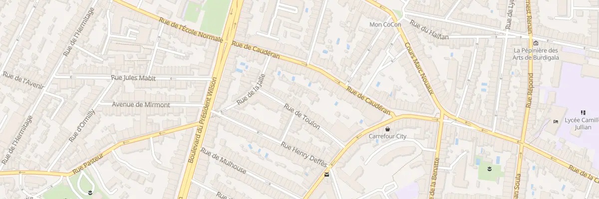 Plan du 25 Rue de Toulon à Bordeaux
