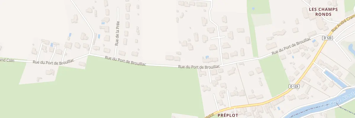 Plan du 86 Rue du Port du Brouillac à Coulon