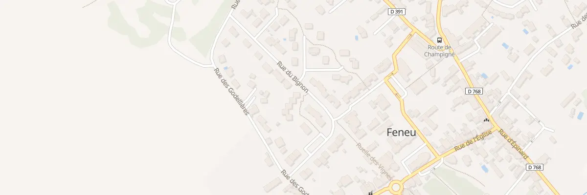 Plan du 27 Rue du Bignon à Feneu