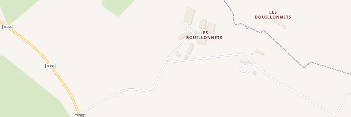 Plan du 1 Che des Bouillonnets à Saint-Loup-du-Gast