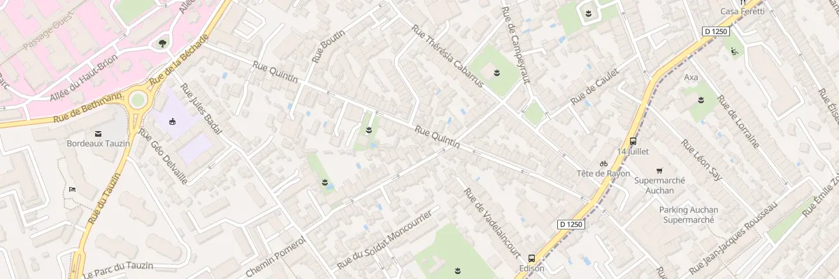 Plan du 58 Rue Quintin à Bordeaux