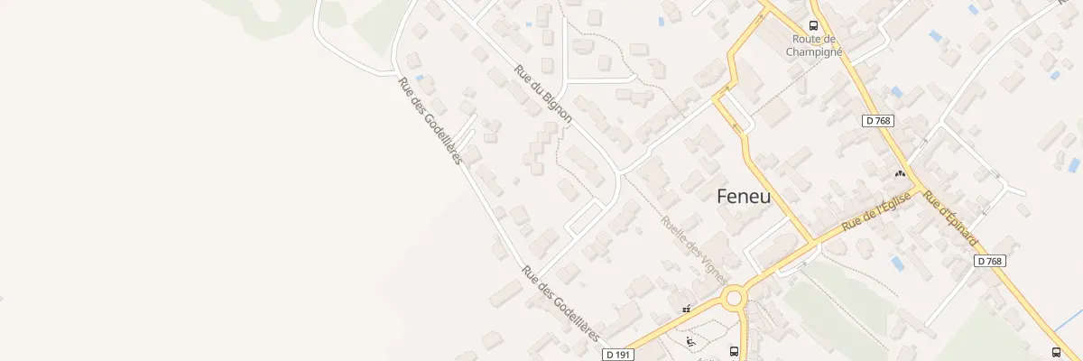 Plan du 43 Rue du Bignon à Feneu