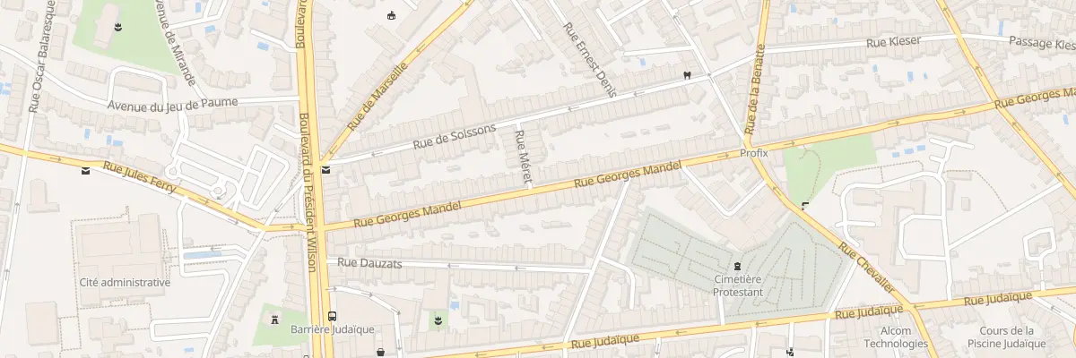 Plan du 185 Rue Georges Mandel à Bordeaux