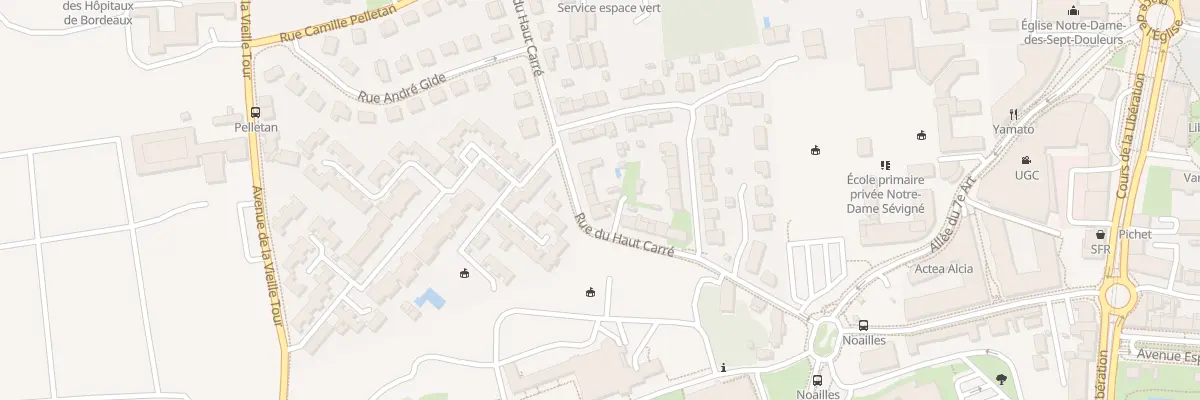 Plan du 33 Rue du Haut Carre à Talence