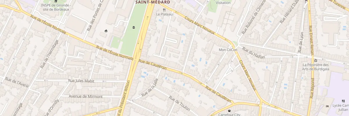 Plan du 63 Rue de Caudéran à Bordeaux