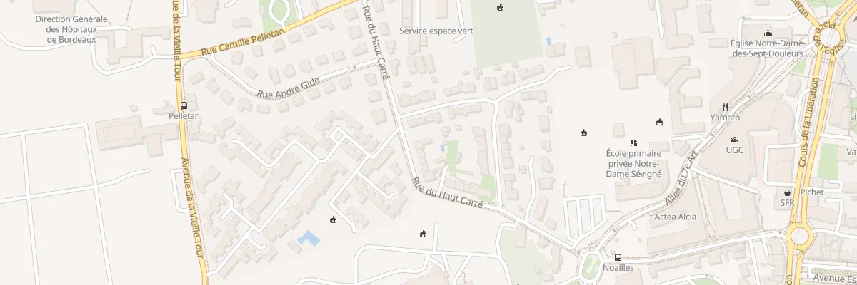 Plan du 39 Rue du Haut Carre à Talence