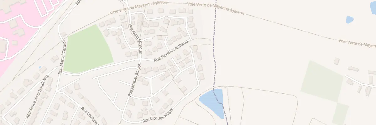 Plan du 1 Imp Lionel Terray à Mayenne
