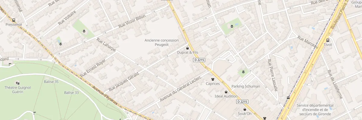 Plan du 8 Rue Jacques Gérald au Bouscat