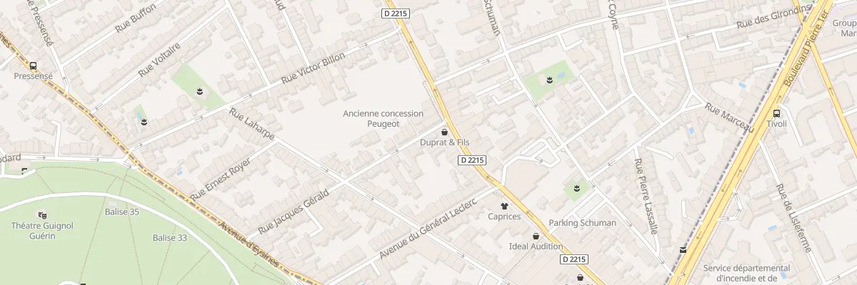 Plan du 6 Rue Jacques Gérald au Bouscat