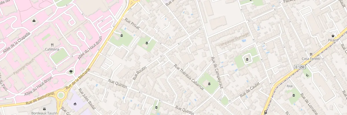 Plan du 65 Rue Theresia Cabarrus à Bordeaux