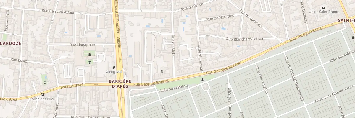 Plan du 38 Rue de Metz à Bordeaux