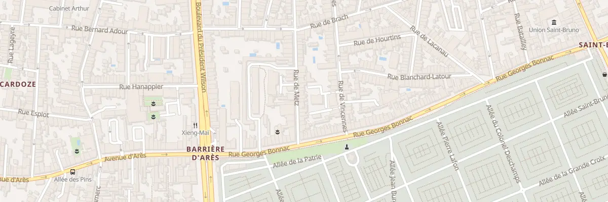Plan du 34 Rue de Metz à Bordeaux