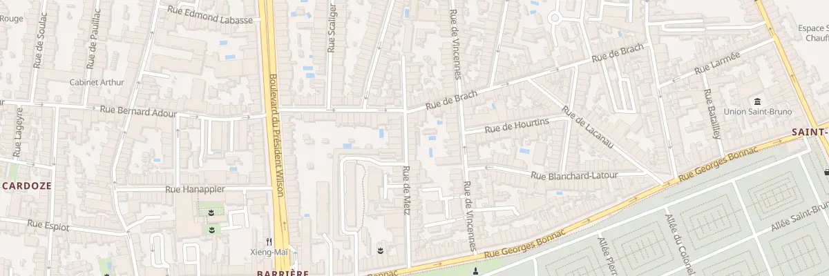 Plan du 10 Rue de Metz à Bordeaux