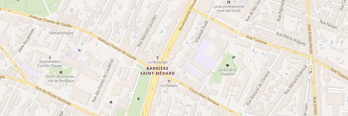 Plan du 266 Bd du Président Wilson à Bordeaux