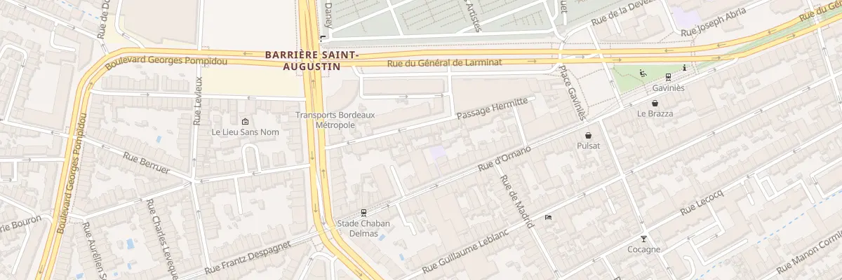 Plan du 52 Pas Hermitte à Bordeaux