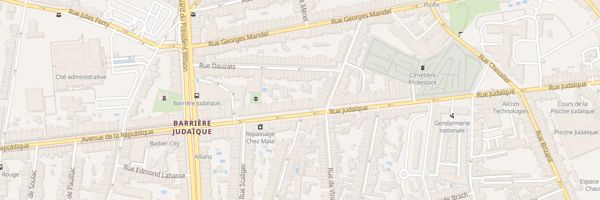 Plan du 237 Rue Judaïque à Bordeaux