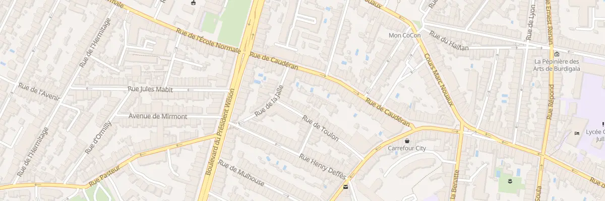 Plan du 35 Rue de Toulon à Bordeaux