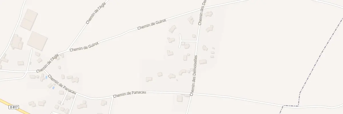Plan du 1 Che des Demoiselles à Lacq