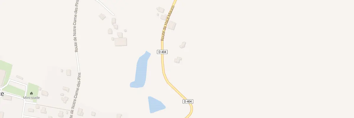 Plan du 890 Rte de Haut-mauco à Aurice