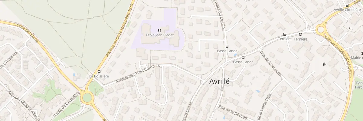 Plan du 8 Av des Trois Cormiers à Avrillé