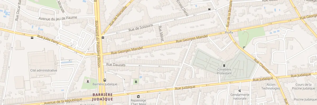 Plan du 200 Rue Georges Mandel à Bordeaux