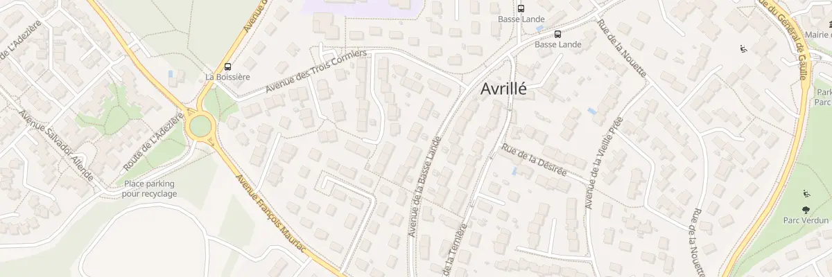 Plan du 8 Av de la Basse Lande à Avrillé