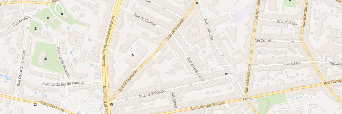 Plan du 72 Rue de Marseille à Bordeaux